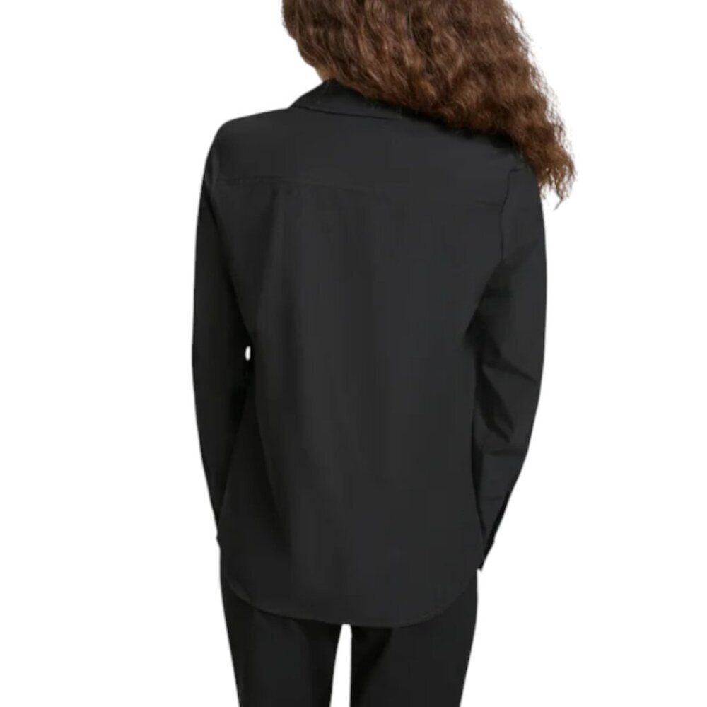 NEW Calvin Klein Jeans Stretch Blouse | Black - Picture 3 of 4